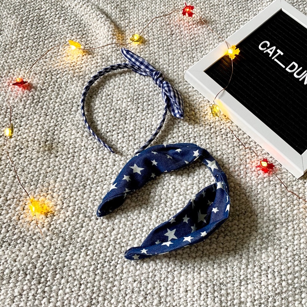 🍀Stars & Plaid Head Band Bundle